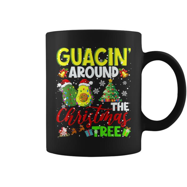 Guacin' Around The Xmas Tree Christmas Santa Avocado Vegan Coffee Mug