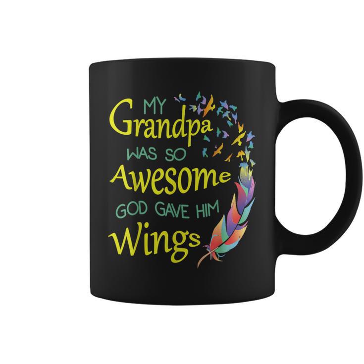 Guardian Angel Grandpa In Memory Of My Grandpa Coffee Mug