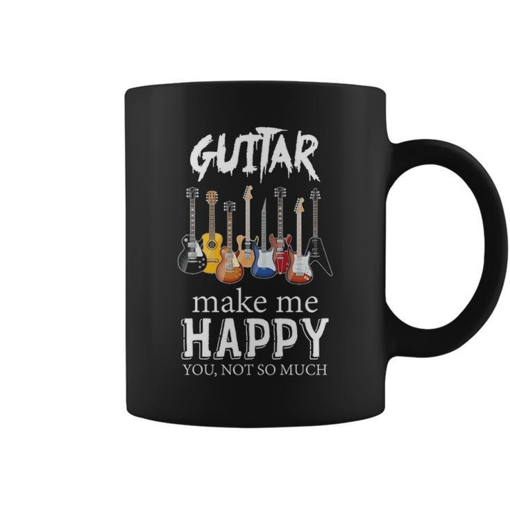 Guitar Make Me Happy Coffee Mug