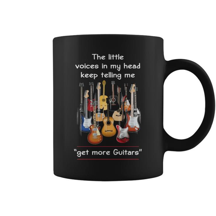 Guitar The Little Voices In My Head Coffee Mug