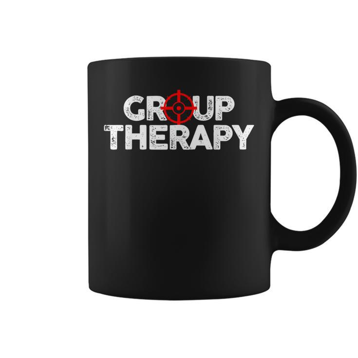 Gun Range Group Therapy Target Shooting Coffee Mug