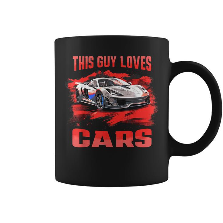 This Guy Loves Cars Supercar Sports Car Exotic Concept Boys Coffee Mug