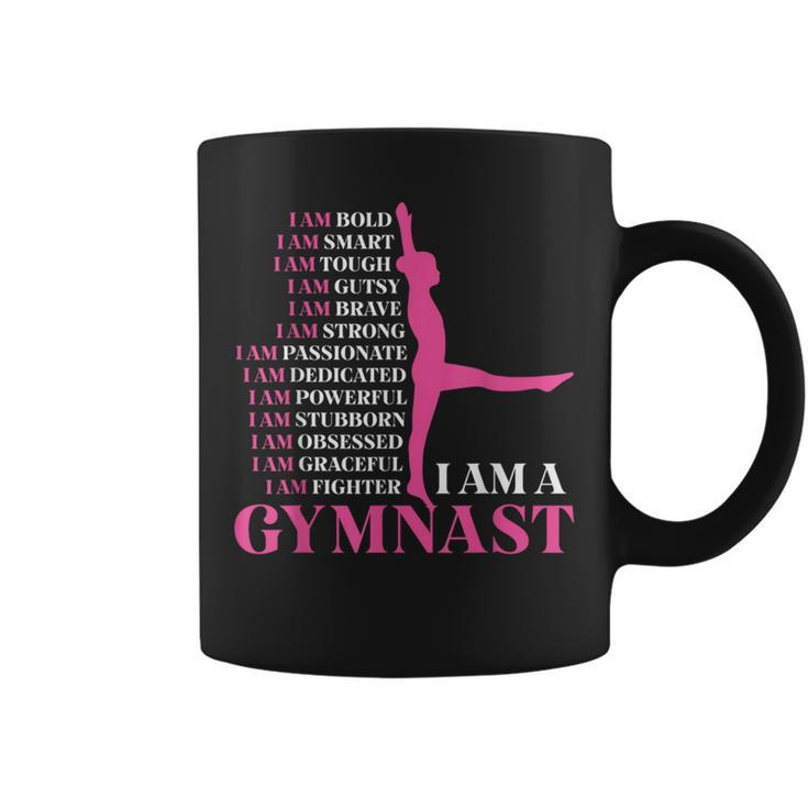 I Am A Gymnast Gymnastics Girls Boys Retro Sports Coffee Mug