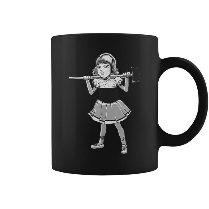 Hammer Girl Clementine Gothic Punk Rock Goth Horror Fan Coffee Mug