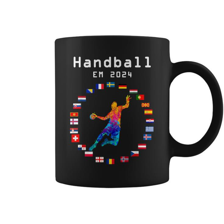 Handball Em 2024 Flag Handballer Sports Player Ball Tassen