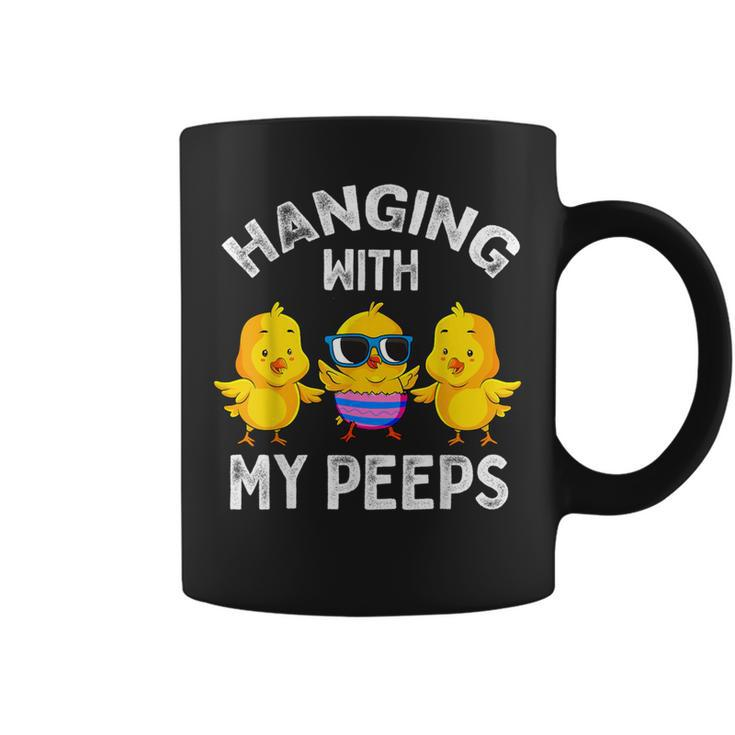 Hanging With My Peeps Happy Easter Chick Women Kids Girl Boy Coffee Mug