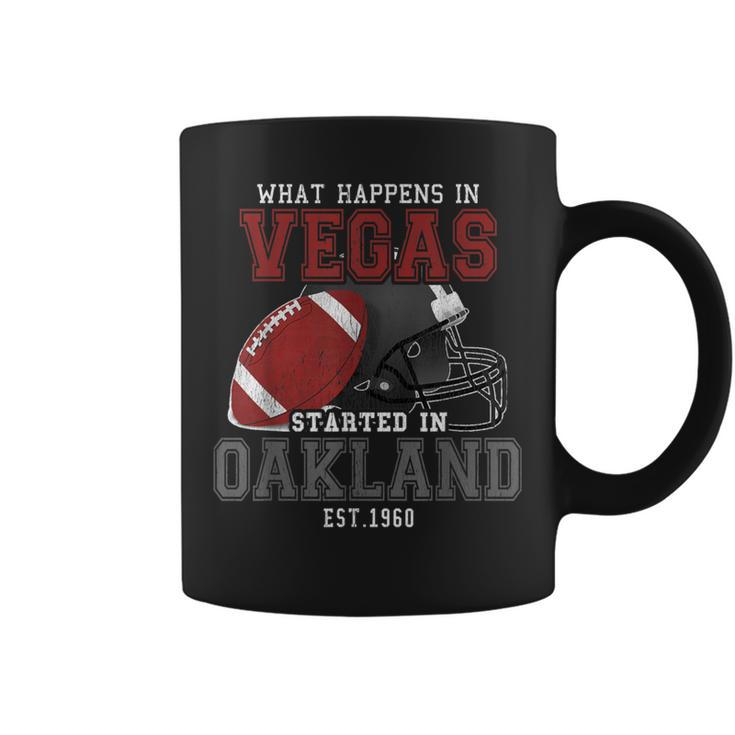 What Happens In Vegas Started In Oakland Perfect Sporty Coffee Mug