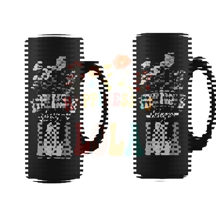 Happiness Is Being A Lola Floral Lola Mother's Day Coffee Mug