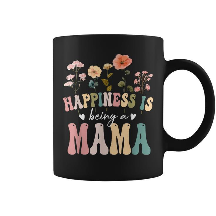 Happiness Is Being A Mama Floral Mama Mother's Day Coffee Mug