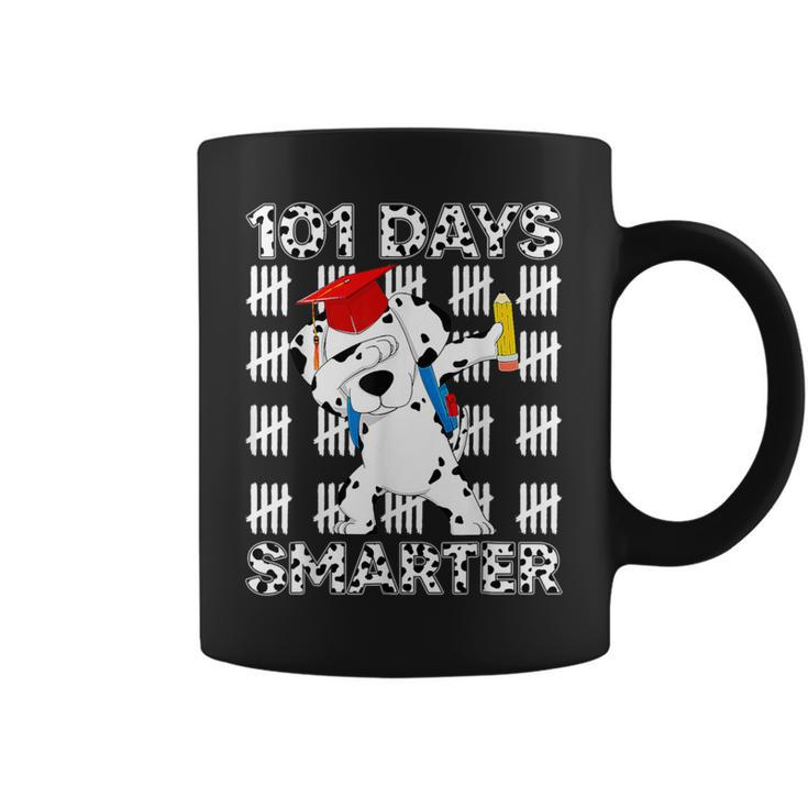 Happy 101 Days School Cute Dog 100 Days Smarter Teacher Coffee Mug