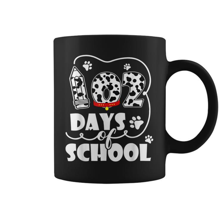 Happy 102 Days School 100Th Days Smarter Dog Student Teacher Coffee Mug