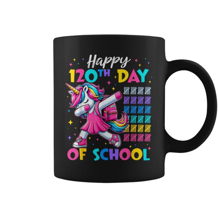 Happy 120Th Day Of School Cute Unicorn Girl 120 Days Smarter Coffee Mug