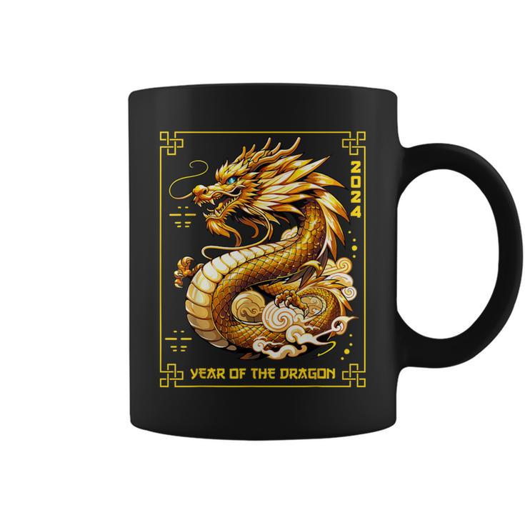 Happy Chinese New Year 2024 Lunar New Year Dragon Red Coffee Mug