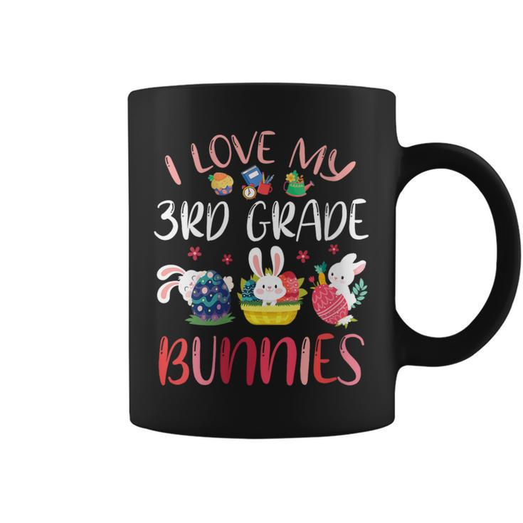Happy Easter Day Teacher I Love My 3Rd Grade Bunnies Student Coffee Mug