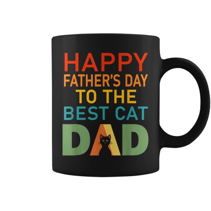 Happy Father's Day To The Best Cat Dad Cat Dad Coffee Mug