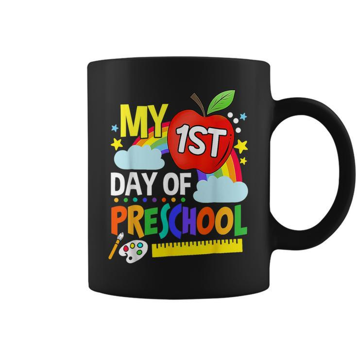 Happy My First Day Of Preschool Back To School Coffee Mug
