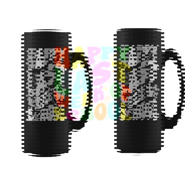 Happy Last Week Of School For Teachers And Student Groovy Coffee Mug