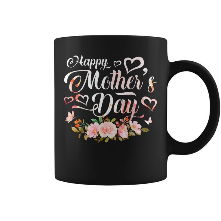 Happy Mother's Day Cute Floral For Mom Grandma Coffee Mug