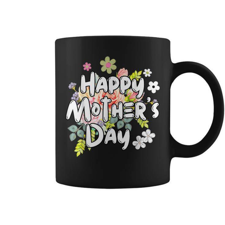 Happy Mother's Day Floral Mom Mommy Grandma 2024 Coffee Mug