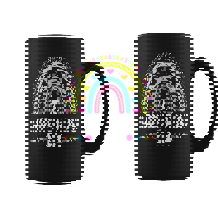 Happy Pi Day Rainbow 314 Pi Number Math Teacher Girls Coffee Mug