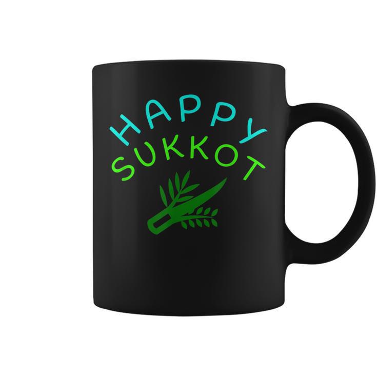 Happy Sukkot Holiday Israel Sukkah Four Species Coffee Mug