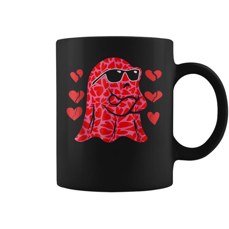 Happy Valentine Cute Ghost Retro Be My Boo Spooky Ghost Coffee Mug