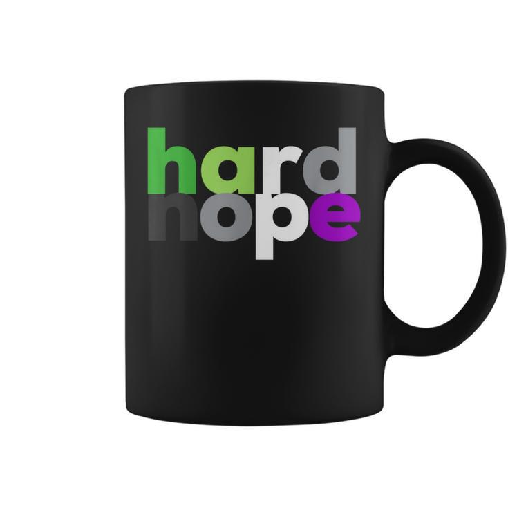 Hard Nope Aroace Pride Lgbtq Lgbt Aro Ace Aromantic Asexual Coffee Mug