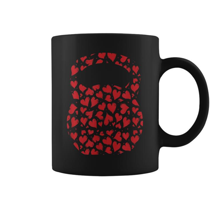 Heart Kettlebell Valentines Day Fitness Workout Gym Lover Coffee Mug