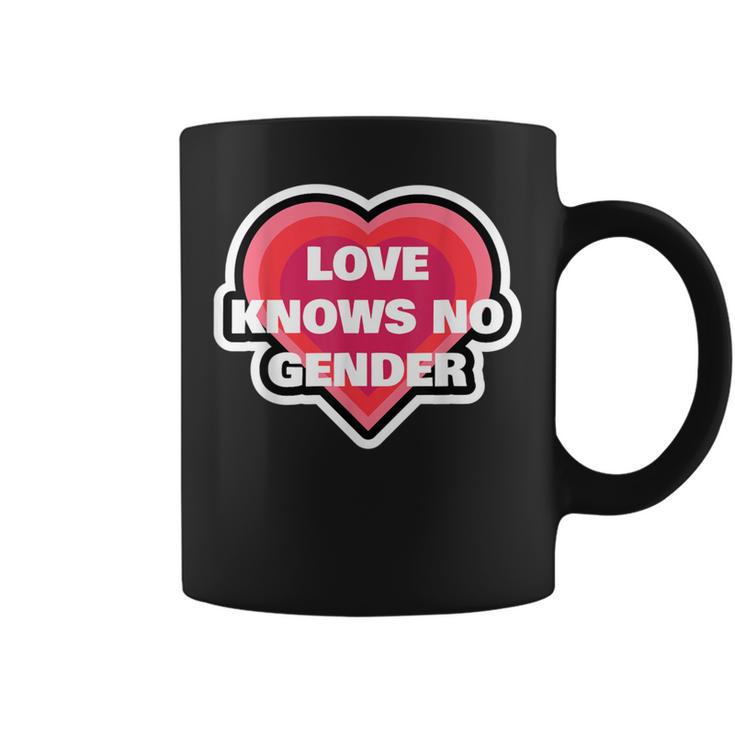 Heart Love Knows No Gender Coffee Mug