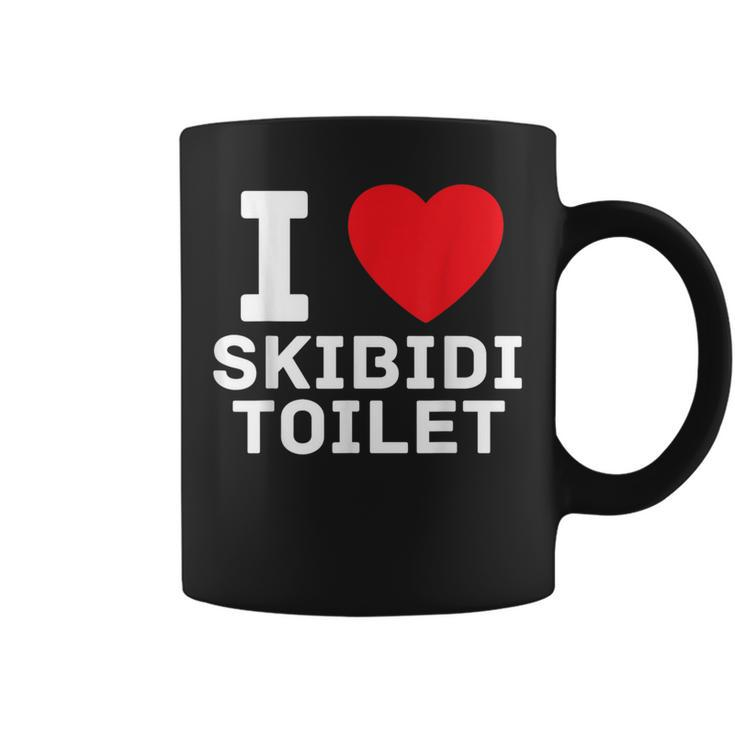 I Heart Skibidi Toilet I Love Skibidi Toilet Coffee Mug