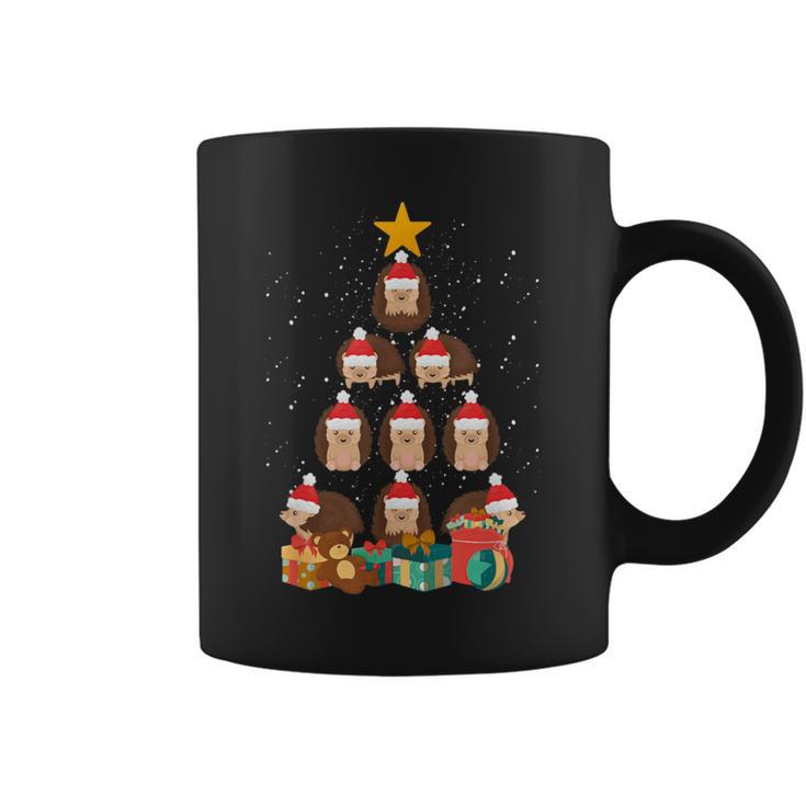 Hedgehog Christmas Tree Animal Lover Holiday Apparel Coffee Mug