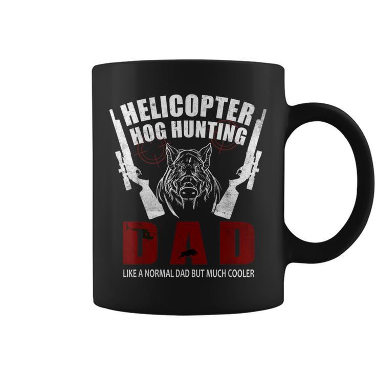 Helicopter Hog Hunting Wild Hogs Grunt Boar Hunting Dad Coffee Mug