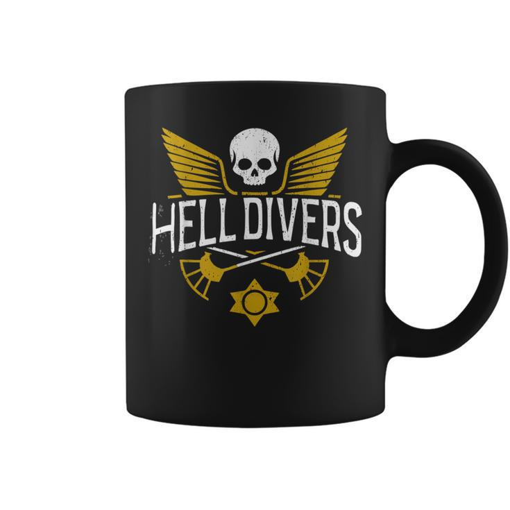 Hell Of Divers Helldiving Lovers Costume Outfit Cool Coffee Mug