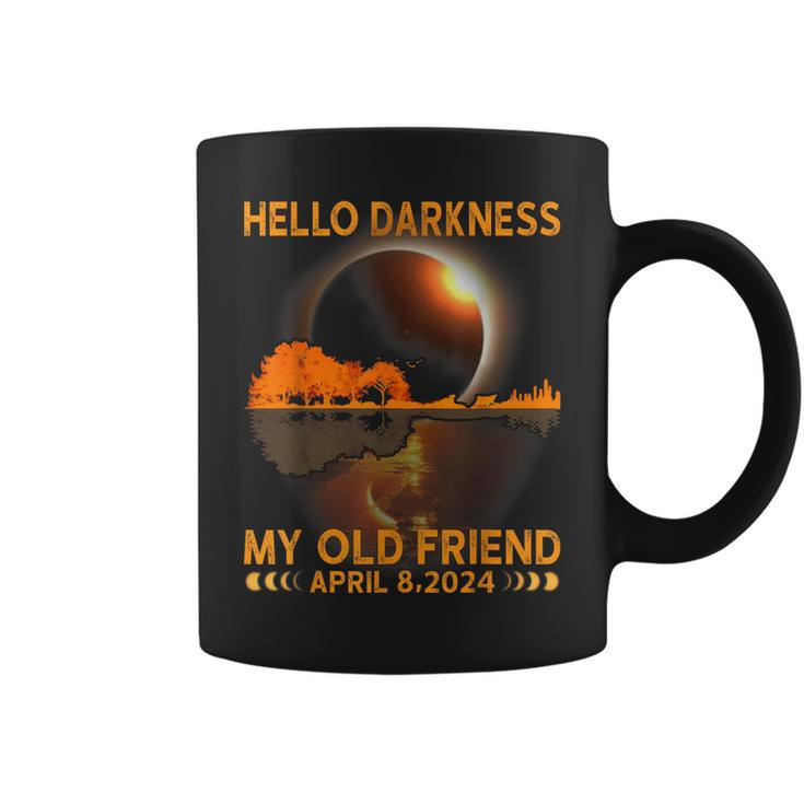 Hello Darkness My Friend Solar Eclipse April 8 2024 Coffee Mug