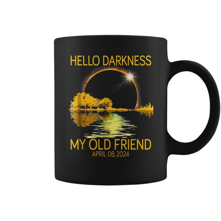 Hello Darkness My Old Friend 2024 Solar Eclipse 4824 Coffee Mug