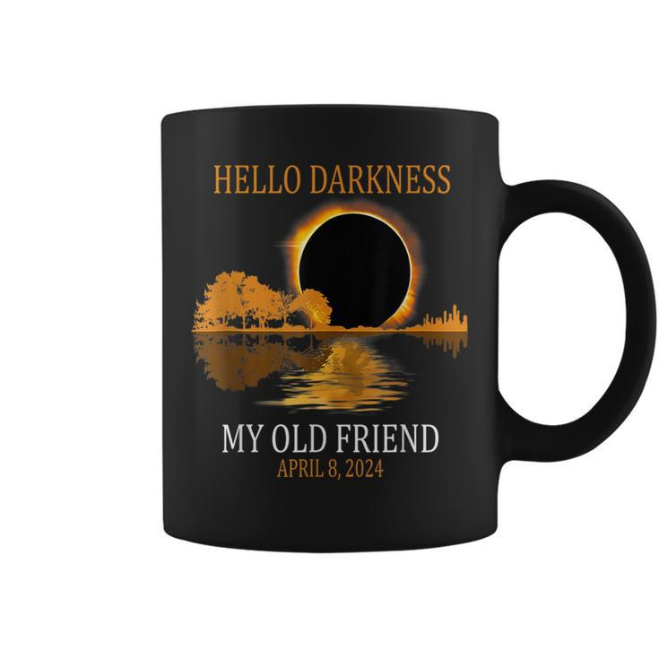 Hello Darkness My Old Friend Total Solar Eclipse 2024 Coffee Mug