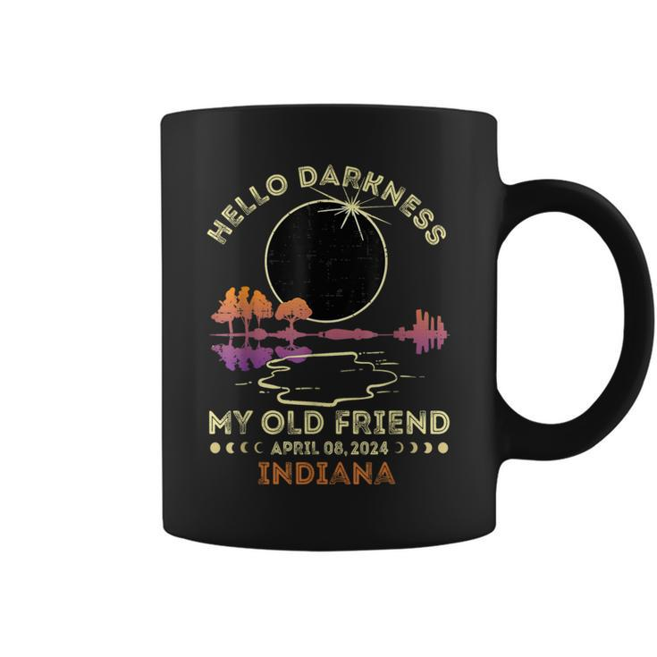 Hello Darkness My Old Friend Total Eclipse 2024 Indiana Coffee Mug