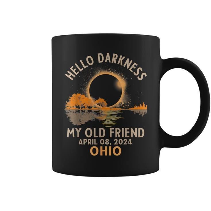 Hello Darkness My Old Friend Total Solar Eclipse 2024 Ohio Coffee Mug