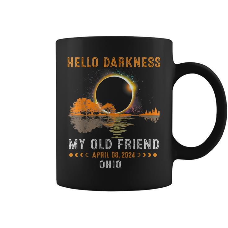 Hello Darkness My Old Friend Total Solar Eclipse 2024 Ohio Coffee Mug