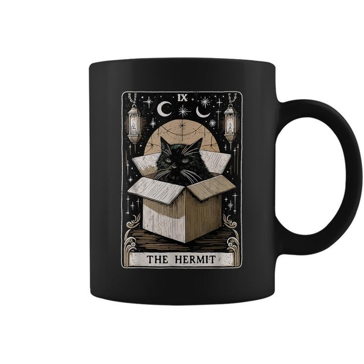 The Hermit Tarot Card Cat Lover Cat Coffee Mug
