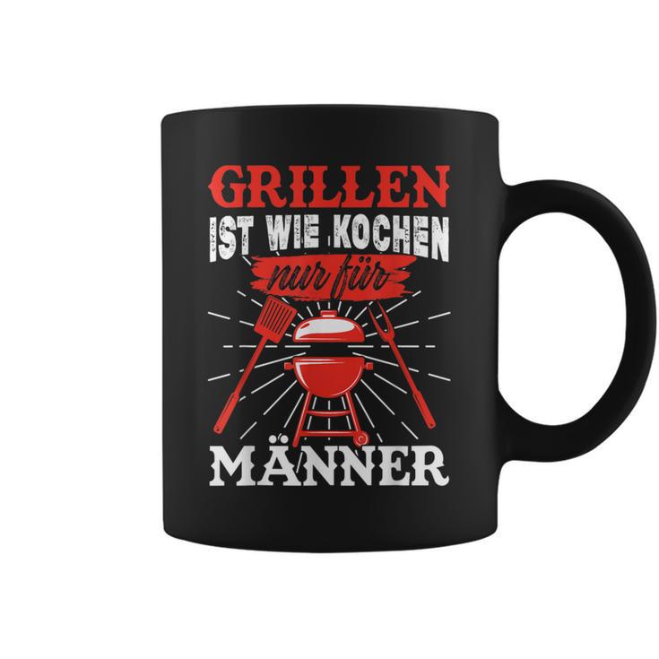 Herren Grillen Ist Kochen Für Männer Grillmeister Spruch Papa Opa Tassen