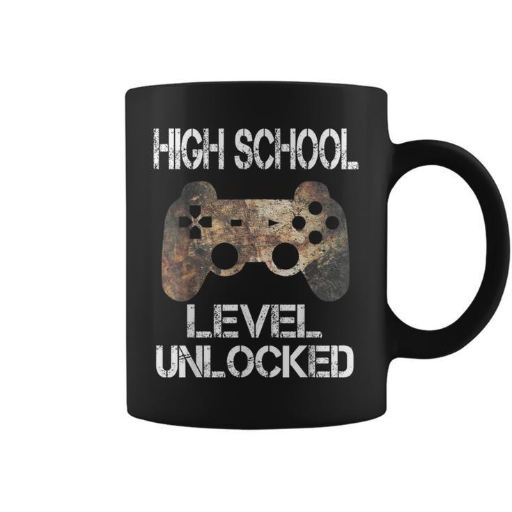 High School Level Unlocked Video Gamer First Day Of School Coffee Mug