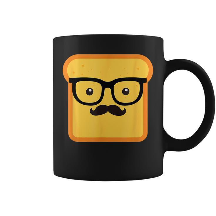 Hipster Loaf Of Bread Cartoon & Trendy Chef Coffee Mug