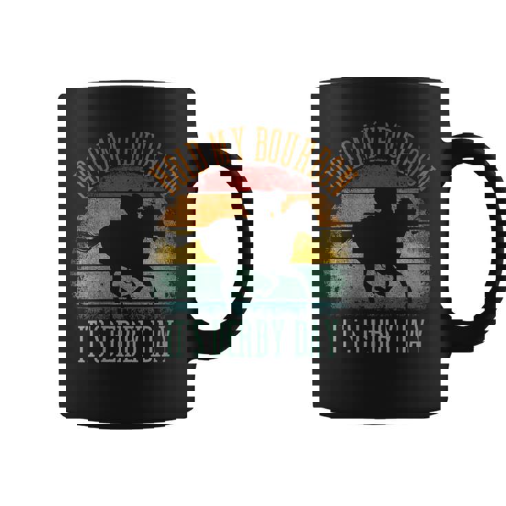 Hold My Bourbon It's Derby Day Kentucky Horse Racing Coffee Mug