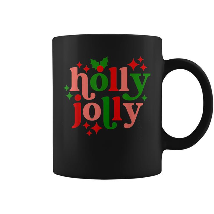 Have A Holly-Jolly Colorful Christmas Mistletoe Xmas Holiday Coffee Mug