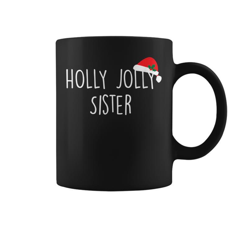 Holly Jolly Sister Cute Holiday Christmas Coffee Mug