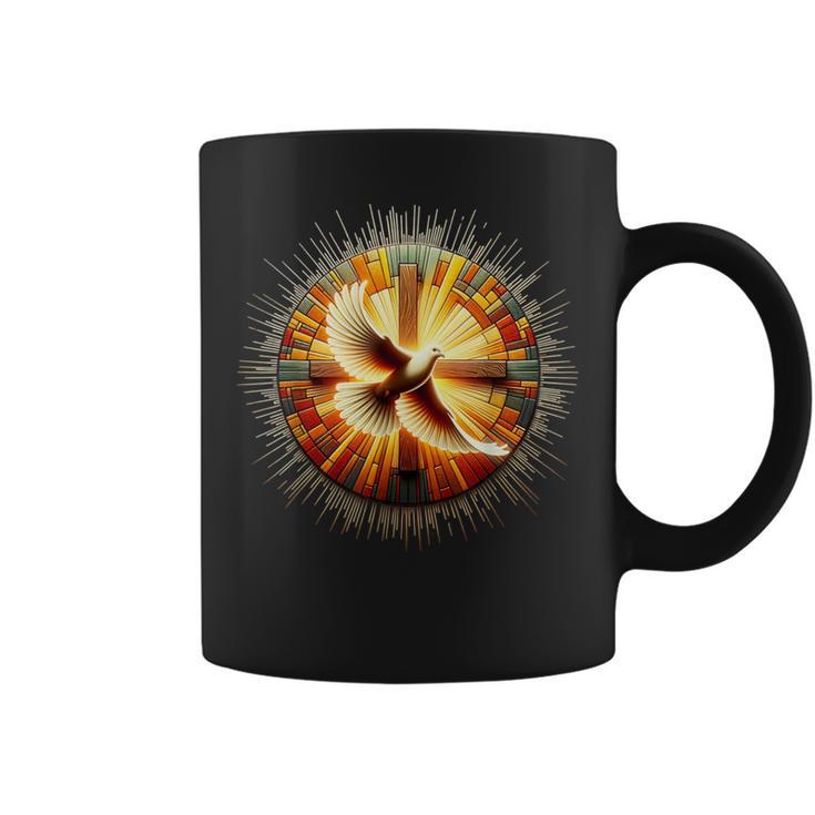 Holy Spirit Dove Powered Christian For And Women Coffee Mug