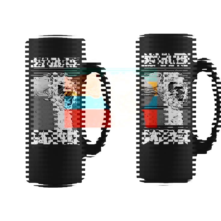 Hombre Best Maltese Dad Ever Taza de café