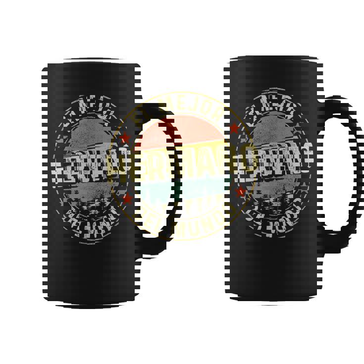 Hombre El Mejor Hermano Del Mundointage Retro Regalo Hermano Taza de café