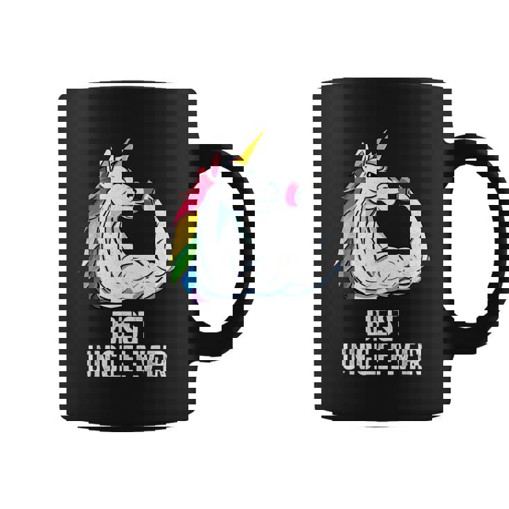 Hombre La Mejor Ropa De Un Tío De Unicornio Best Uncle Ever Taza de café